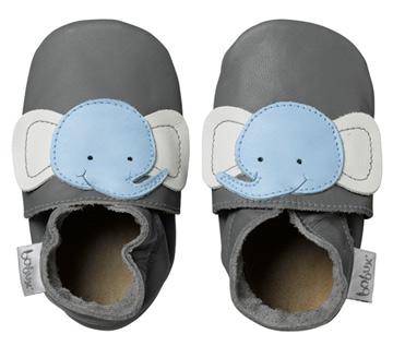 Soft Sole Shoe (Grey Elephant)